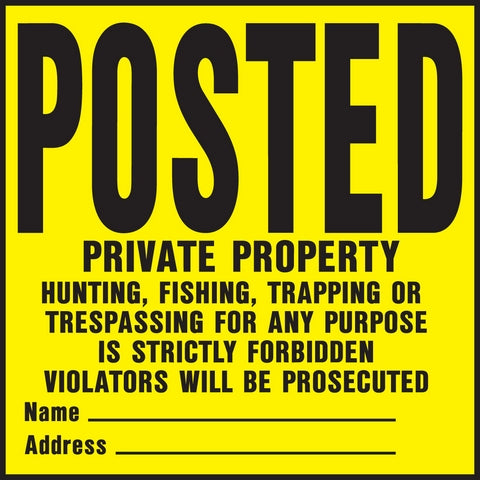Hy Ko YP-1 11 Inch By 11 Inch Plastic Posted Le Gallon Sign