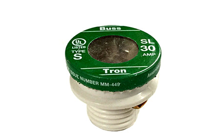 Cooper Bussmann SL-30 Tron Time Delay Plug Fuse SL 30 Amp 4 Pack