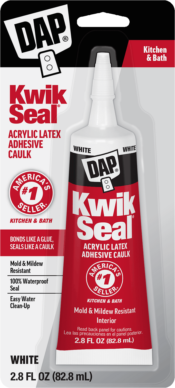 Kwik Seal 2.8 Oz. White Kitchen & Bath Adhesive Caulk
