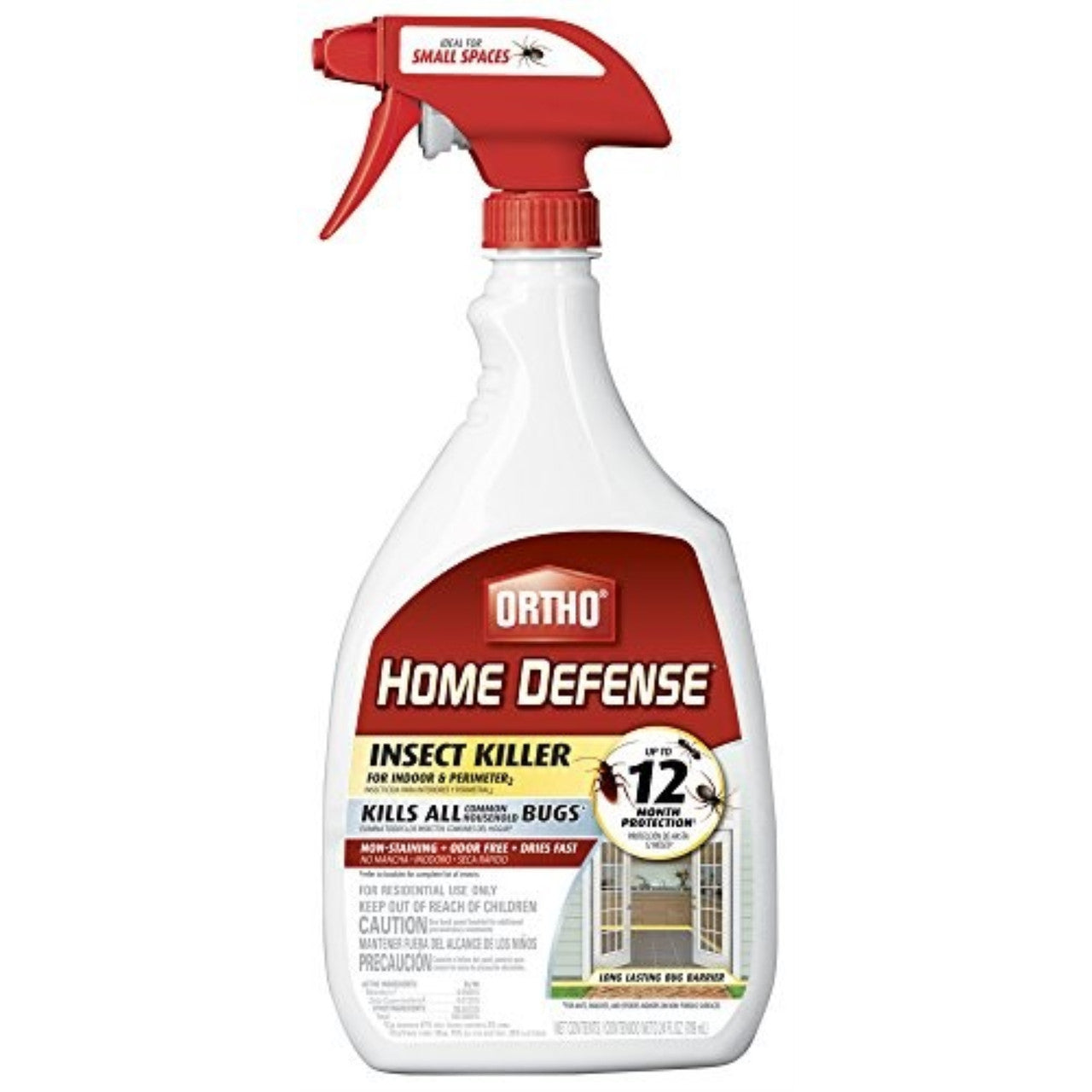 Ortho Home Defense Indoor & Perimeter Insect Killer 24oz Ready to Use Trigger: Bifenthrin Formula, Roach & Spider Barrier