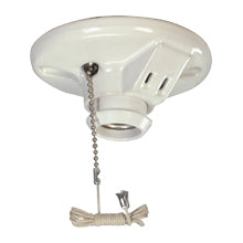 Porcelain Lampholder W/Outlet