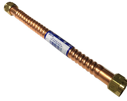 BrassCraft Copper-Flex Series WB00-12N Water Heater Connector, 3/4 in, FIP, Copper, 12 in L