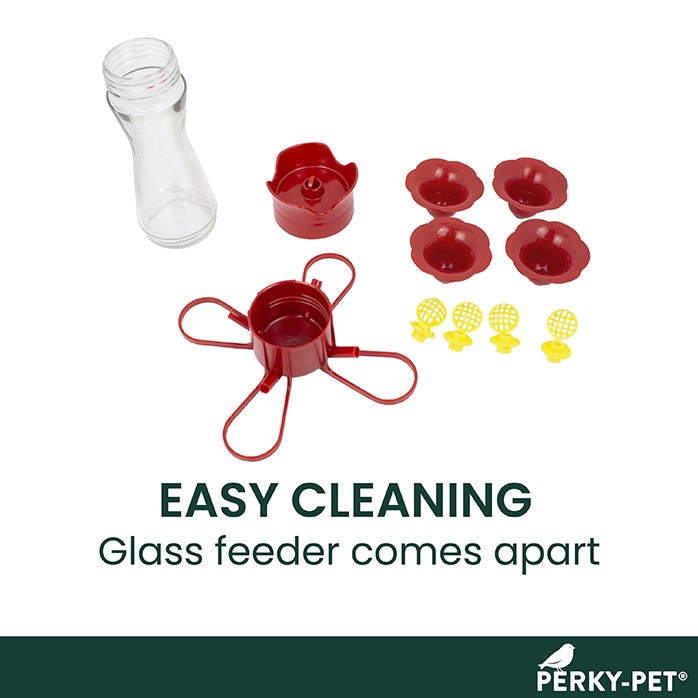 Perky-Pet® Pinch-Waist Glass Hummingbird Feeder 8 OZ