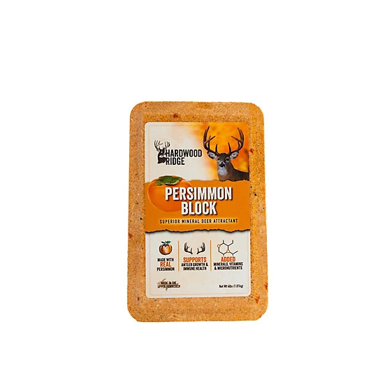 Deer Salt Lick Block, Made with Real Persimmon