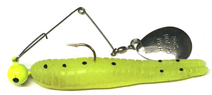 H&H LURES SPINNER CHAR/BLK DOTS