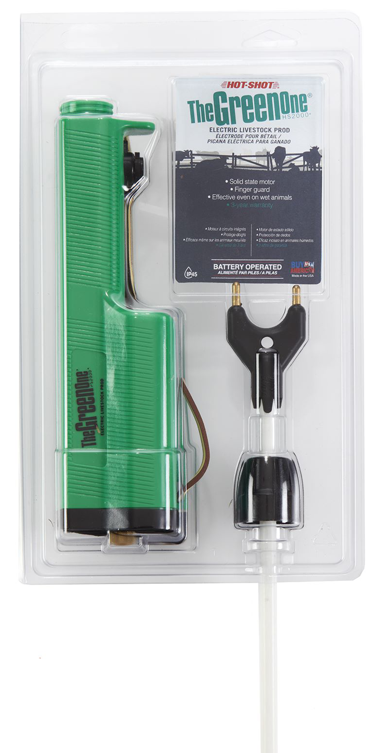 Hot Shot The Green One Electric Livestock Prod 36" Shaft