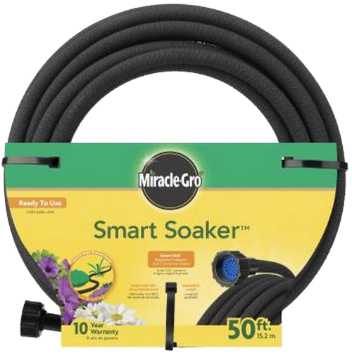 Miracle-Gro SMG12828 50' Garden Soaker Hose, Black