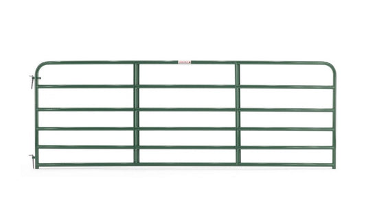 Utility Gate, 192" W Gate, 50" H Gate, 20 GA Frame Tube/Channel, Green