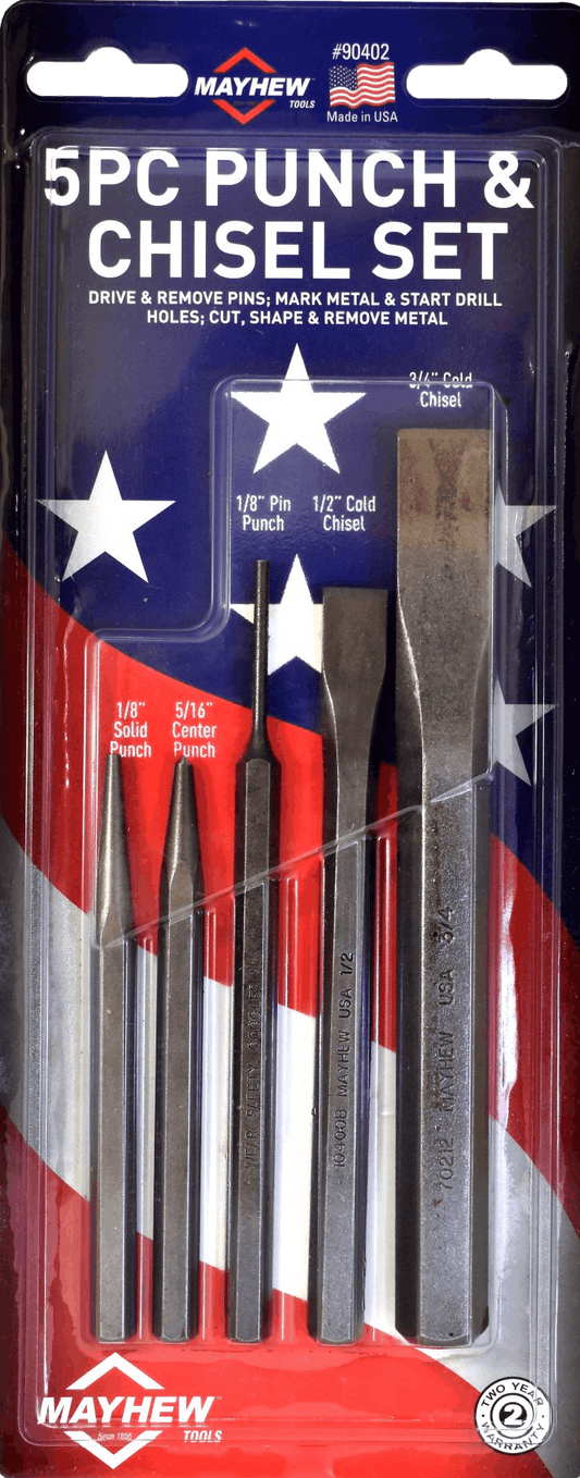 Mayhew 5 Piece Punch & Chisel Set - MH90402