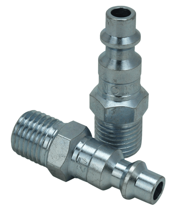 Milton Industries 1/4" Male Plug M-Style, 2/cd
