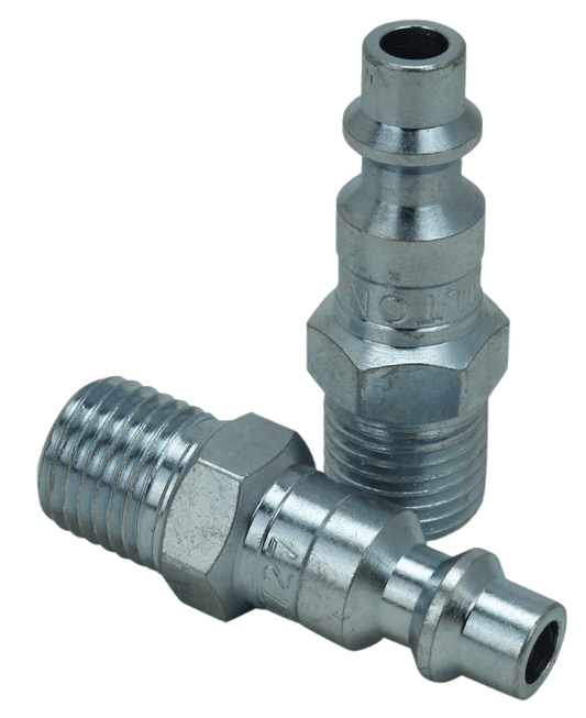 Milton Industries 1/4" Male Plug M-Style, 2/cd