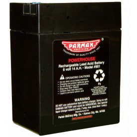 BATTERY PARMAK 6V 14AMP SEALED RECHARGEABLE