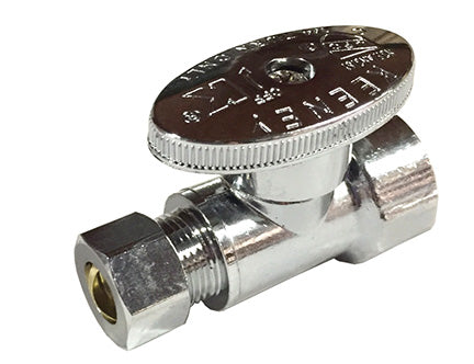 Plumb Pak PP53PCLF 1/2 Fip By 3/8 Quarter Turn Straight Valve