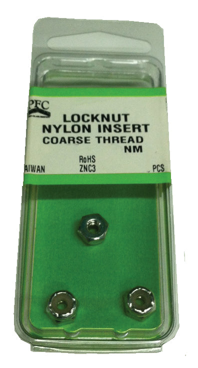 8-32 NC Nylon Insert Lock Nut 3 Pack