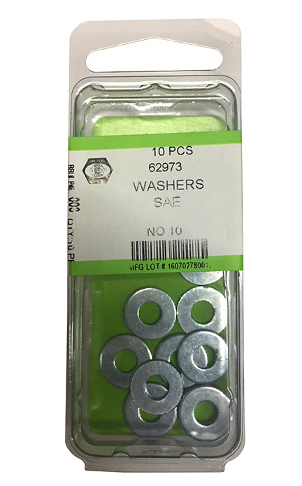 Zinc Flat Washer Bubble Pack