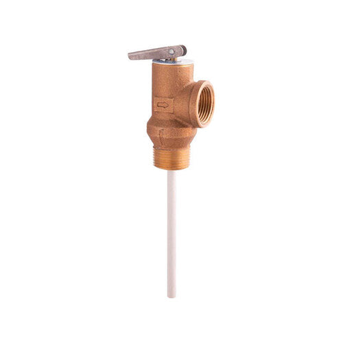 Watts 66100 Temperature and Pressure Relief Valve 3/4" MNPT Bronze 3/4" FNPT