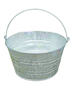 GALVANIZED 4 GALLON BUCKET/TUB