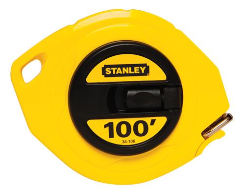 STANLEY Tape Measure, 3/8-Inch Graduations, 100-Foot, Yellow (34-106)
