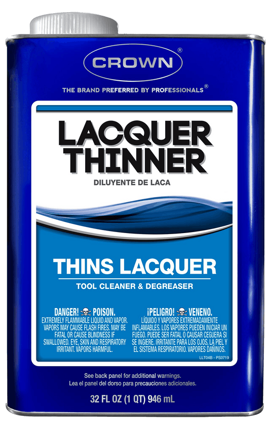 Crown Lacquer Thinner - Can, Quart