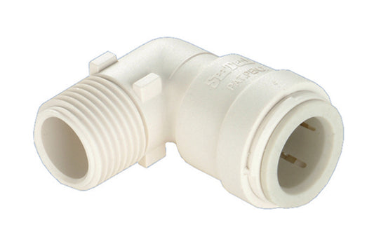 Pex Quick Connect Pipe Elbow, 1/2 X 1/2 In. Mpt