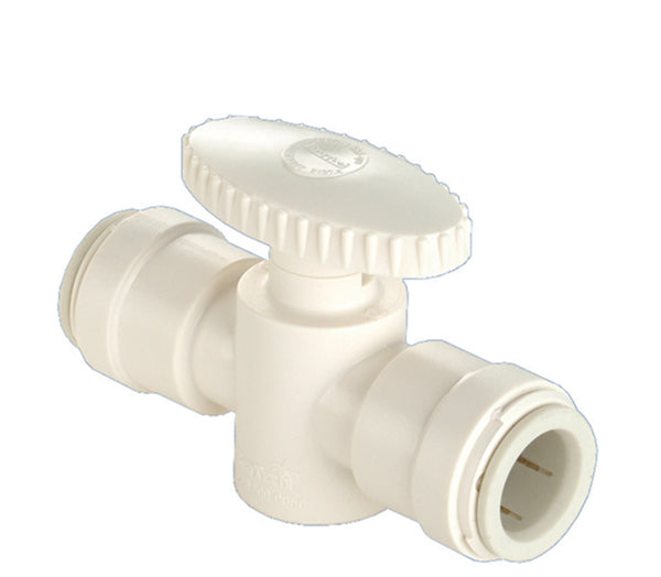 3/8 In. OD Straight Stop Plastic Plastic Push Valve