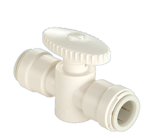 3/8 In. OD Straight Stop Plastic Plastic Push Valve