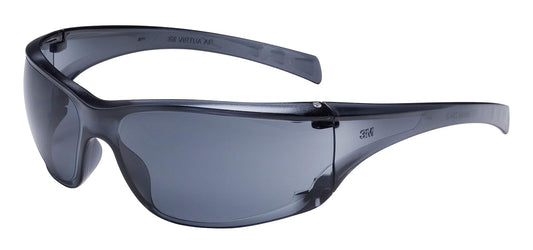 3M Safety Glasses, Virtua AP, 1 Pair, ANSI Z87, Anti-Fog, Anti-Scratch Coating, Gray Lens, Gray Frame, Side Shields,