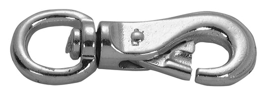 Campbell T7601801 Swiveling Animal Tie Snap, Malleable, Zinc Plated, 7/8" Round Eye, 9/16" Opening, 5" Length