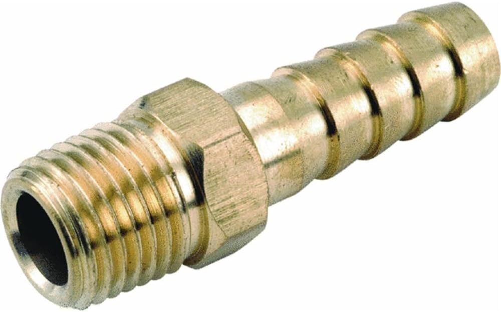 Pipe Fitting, Barb Insert, Lead Free Brass, 1/2 Hose I.d. X 1/2 In. Mpt