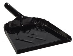 DQB 72539 Dust Pan Metal Heavy Duty Black