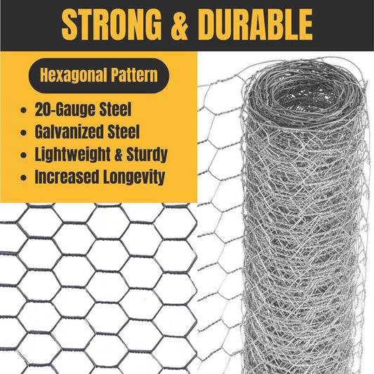 Acorn International PN12450 1"X24"X50' Poultry Netting