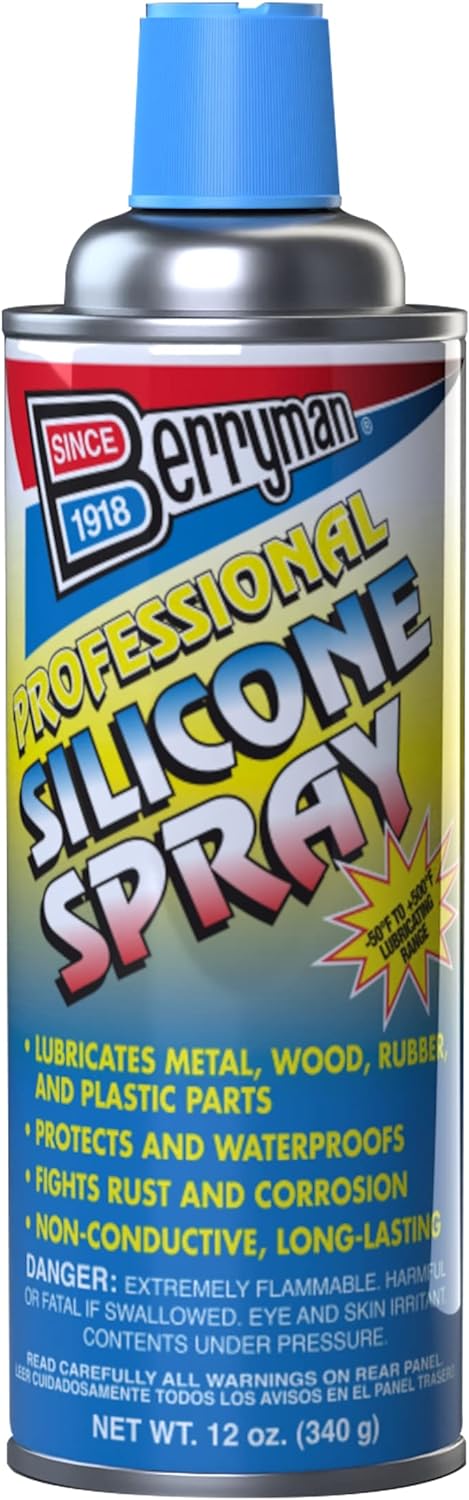 Berryman 1716 Professional Silicone Spray VOC Compliant in All 50 States, 12 Ounce