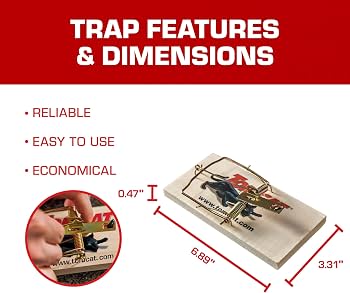 Tomcat Rat Trap Wooden Rat Size