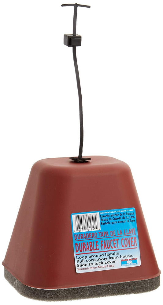 Nation Wide Products Faucet Cover Freeze Protector, Styrofoam Inside with Hard Plastic Shell Outside