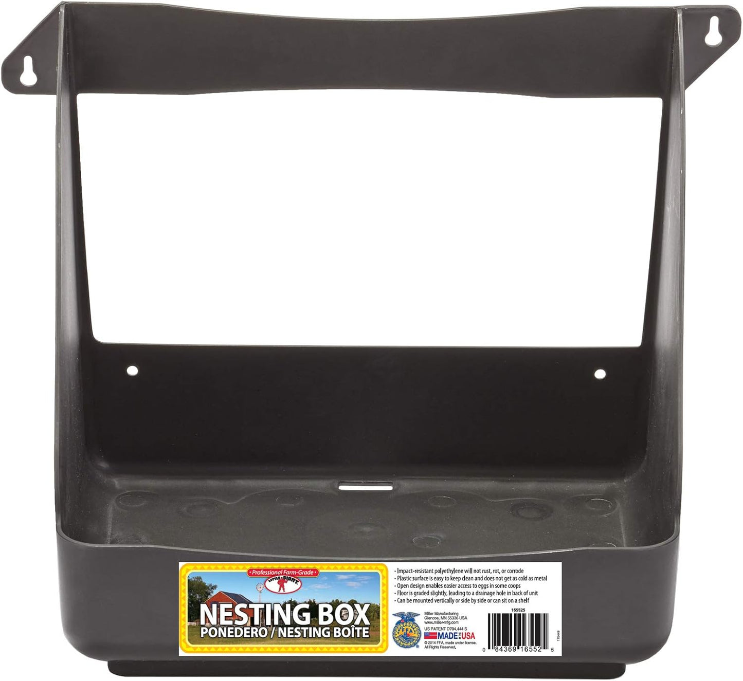 Little Giant® Plastic Open Nesting Box, Chicken Nest Box with Open Design