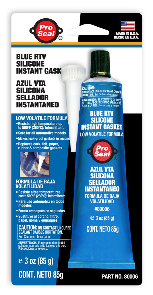 Super Glue Corp & Pro-Seal N80006 Blue RTV Instant Gasket