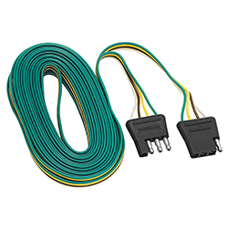 Wiring Connector, 4-Way Flat Extension, 24 Inch Length Wire