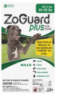 ZoGuard Plus Spot-On for Dogs, Dog Flea, 3 month Pack