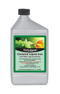 Fertilome Chelated Liquid Iron & Other Micro Nutrients - 1 qt