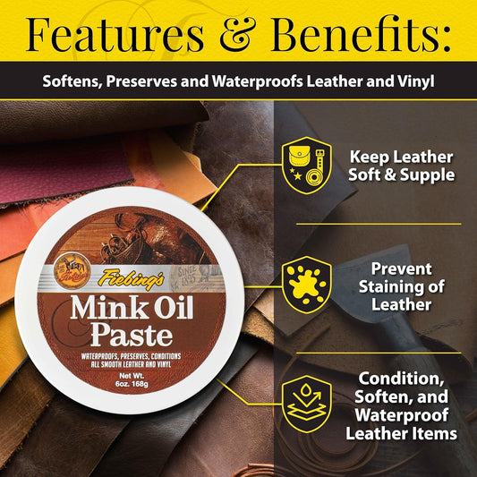 Fiebing's Mink Oil Paste : 6 OZ.