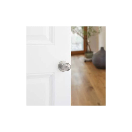Kwikset 300P 15 CP Polo Bed And Bath Privacy Lockset Satin Nickel
