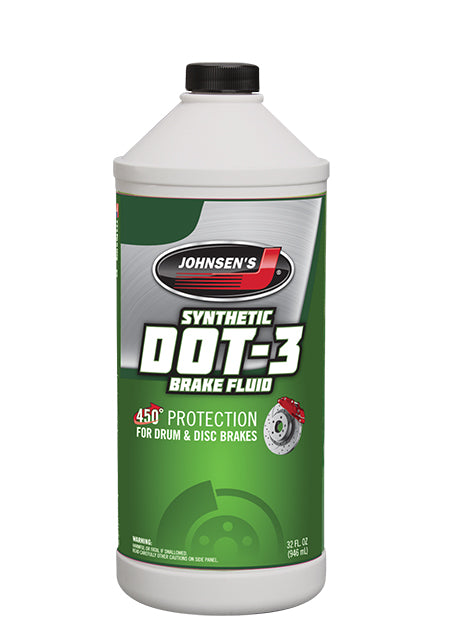 BRAKE FLUID SYNTHETIC DOT-3 32 OZ.
