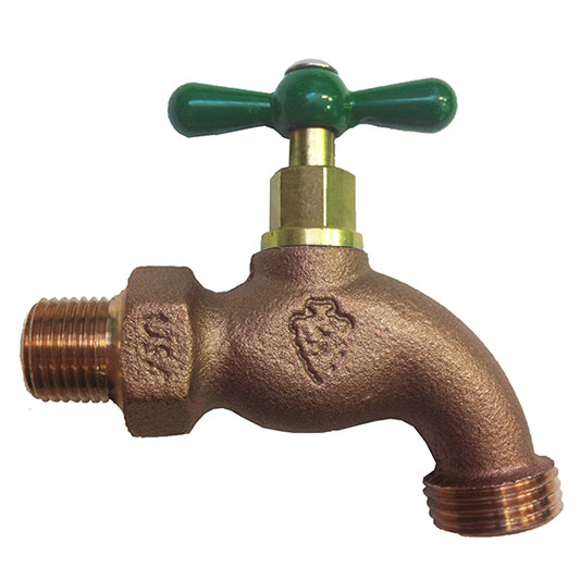 FAUCET 1/2" BRASS HOSE BIBB ARROWHEAD