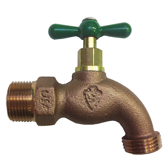 FAUCET 3/4" BRASS HOSE BIBB ARROWHEAD