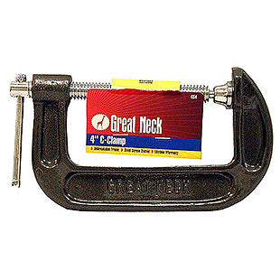 GreatNeck CC4 4-Inch C-Clamp, Automotive and Wood Clamps, Wood Working Tools and Welding Clamps