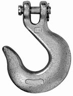 Baron 331-1/4 Clevis Slip Hook, 1/4 inch, 2600 Pound Working Load, Carbon Steel, Electro-Galvanized