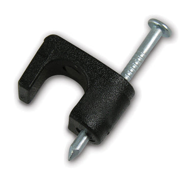 COAX STAPLE BLACK 25/PK