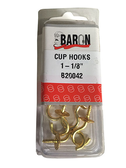 CUP HOOKS 1 1/8" B20042 5PK