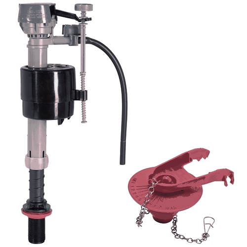 TOILET FILL VALVE & FLAPPER BY FLUIDMASTER