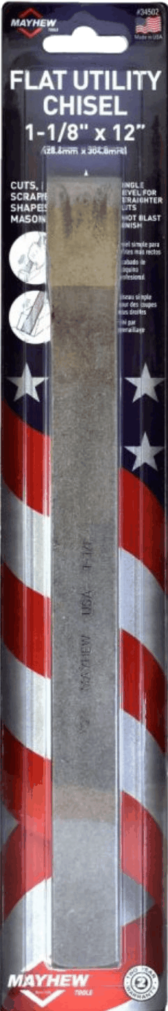 CHISEL FLAT UTILITY 1 1/8"-FLAT : 1 1/8"